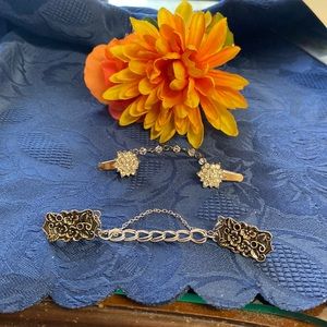 Cardigan blouse and sweater clips